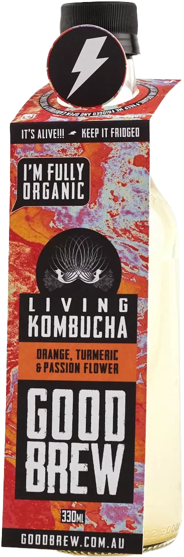 Kombucha Bottle 330ml Yerba Mate And Zesty Lemon | Kombucha Kit | Good Brew