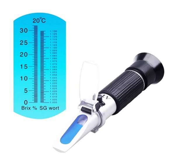 refractometer and actual scale