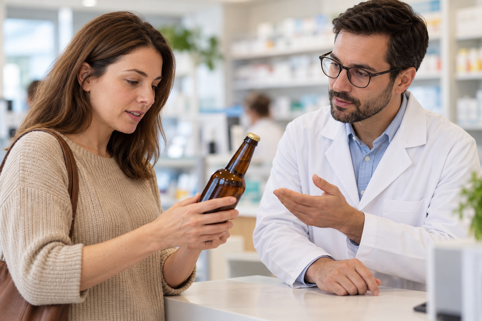 The Good Brew Company | Is kombucha alcoholic in Australia? A customer discusses an unopened bottled drink with a pharmacist.